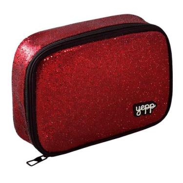Imagem de Estojo escolar box glitter Cores a sua escolha Yepp, Vermelho