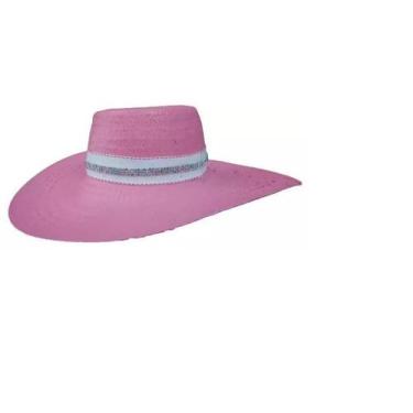 Imagem de Chapeu Rosa Com Strass Chapeu Chapeu Feminino Cor De Rosa - chapeucent