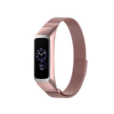 Imagem de Pulseira Milanese de Aço marca 123smart Para Galaxy Fit 2 Fit2 R220 SM-R220