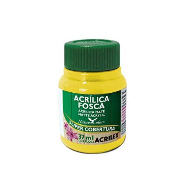 Imagem de Tinta Acrílica Fosca 37 ml Acrilex Avulso Amarelo Ouro 505