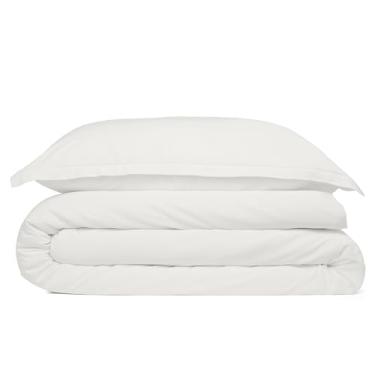 Imagem de Cosy House Collection Conjunto de capa de edredom 100% raiom derivado de bambu - Conjunto de trama de cetim macio, respirável, macio e macio com capa