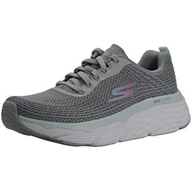 Imagem de Skechers Tênis feminino Max Cushioning Elite, Cinza/menta, 7.5 Wide