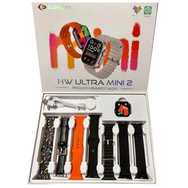 Imagem de Relogio Smartwatch Hw Ultra Mini2 41mm +7 Pulseiras Com Chat GPT - Preto