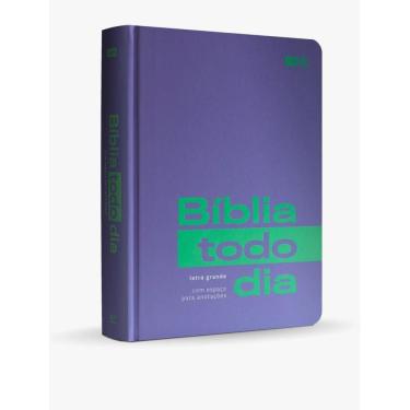 Imagem de Biblia Todo Dia Letra Grande - Capa Roxa