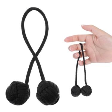 Imagem de Heclia Fidget Beads Skill Toys Worry Fidget Beads Spin & Bump para Adultos Brinquedos Fidgets para Homens Mulheres Portátil EDC Lazer Brinquedo de Dedo Satisfatório com 2 Bolas de Aço e Corda 25,5 x