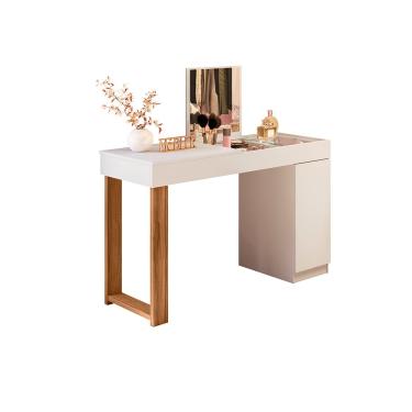 Imagem de Penteadeira Escrivaninha Love 1 Porta Branco/cinamomo - Mobler
