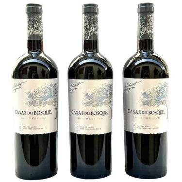 Imagem de Vinho Casas Del Bosque Gran Reserva Cabernet  Kit Com 3 Garrafas  Ofer