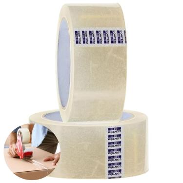 Imagem de Fita Adesiva Transparente Larga 45Mmx100M 02 Rolos Embalagem