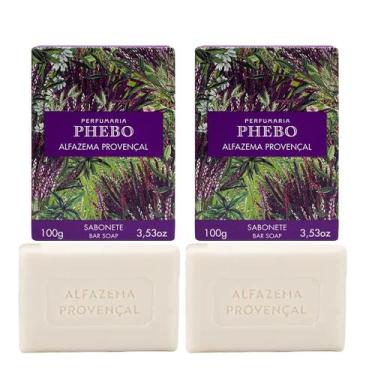 Imagem de Kit 2 Sabonete Phebo Alfazema Provençal em Barra Cremoso 100g