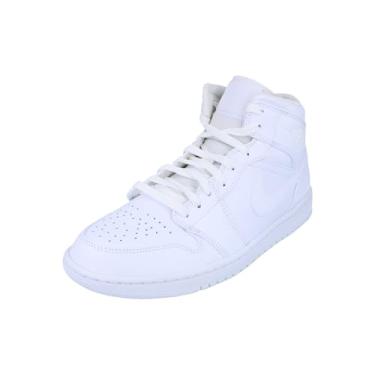 Imagem de Jordan Tênis masculino Air 1 Mid, Branco/Branco-Branco, 45