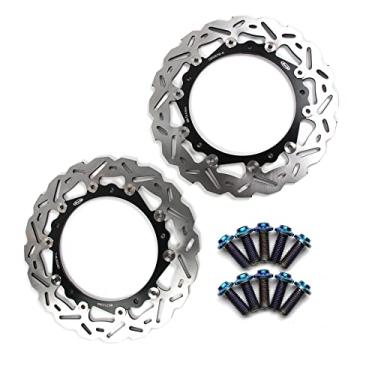 Imagem de Discos de freio dianteiro Arashi Rotores com parafusos de montagem para BMW R1100S 98-06, R1150R K1200RS 2001-2006, R1150RT R1150 RS 01-05, R NINE T 14-21, R1250RT 19-22, motocicleta Acessórios pretos