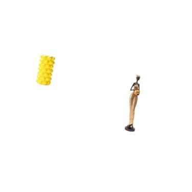 Imagem de Fenteer Vaso de Porcelana para Flores, Ornamento E Estatueta Africana, Estátua de, Arte para Mesa, Sala de Estar, Quarto, Decoração de Casa, Escultura