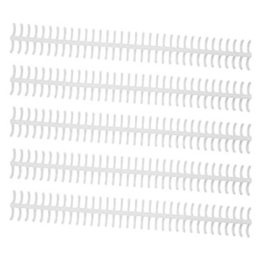 Imagem de Yunir Anéis Rachados Plásticos Destacáveis ​​do Laço de Ligação Diâmetro de 12mm para 85 Folhas de Encadernação de Papel 10 Pces, Material de Escritório (Transparente)
