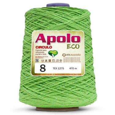 Imagem de FIO LINHA BARBANTE APOLO ECO CIRCULO Nº 08 600G 457 M, 5086 - LIMÃO