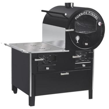 Imagem de Forno acoplado prime preto com caixa chapa aluminio na direita n1 - FO