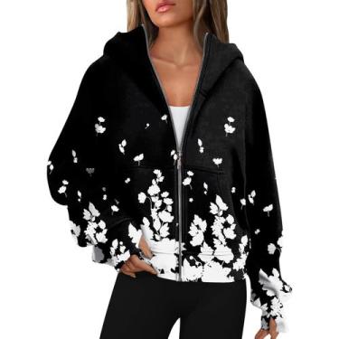 Imagem de Moletom com capuz de lã de manga comprida com zíper COTECRAM