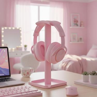 Imagem de Suporte de fone de ouvido, suporte universal de alumínio com base de armazenamento quadrada, design antiderrapante para fones de ouvido e pequenos acessórios como unidade USB, cartão TF, fones de