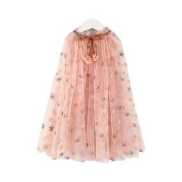 Imagem de Capa de Princesa para Meninas - Fantasia Infantil com Lantejoulas para