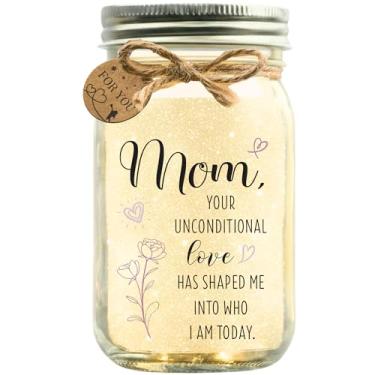 Imagem de Pote de versículo bíblico Mom com luz LED brilhante – 92 versículos da Bíblia, presente cristão para mãe, mulheres e família, aniversário ou Natal, dia mais doce, incentivo à saúde mental