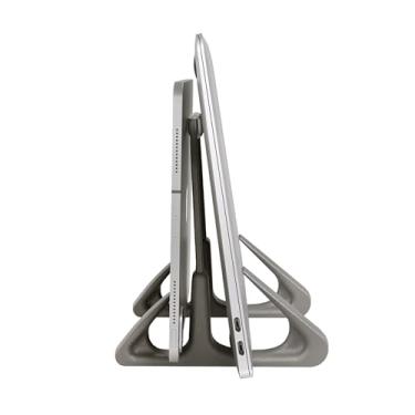 Imagem de OCTOO, LiteStand Vertical - Suporte de mesa vertical para notebook e tablet, Titanium