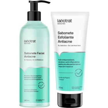 Imagem de Kit Sabonete Facial Liquido + Esfoliante Antiacne Labotrat Dermo Skin 