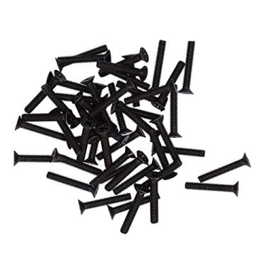 Imagem de 50pcs M4 A2-70 Black Zinccar para Parafuso Com Revestimento Galvanizado Preto à Prova, Fácil de Transportar, Chave de Fenda PZ2, Ideal para Reparo e Peça de Conexão (M4*25)