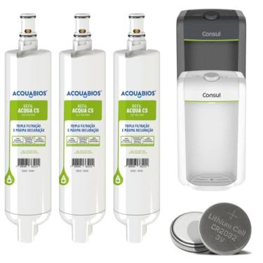 Imagem de Kit 3 Refil Filtro Cs Compatível Consul Cpb34 Cpc31 Cpb35 Cpc30 Bateria
