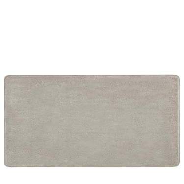 Imagem de PURE ERA Tapete para escada, tapete de aterrissagem, ultra felpudo, macio, antiderrapante, antiderrapante, resistente, sem fita, capacho interno, lavável, reutilizável, cinza creme, 6 x 15 cm