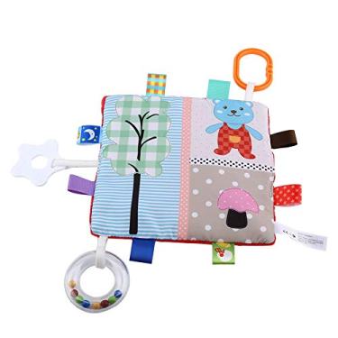 Imagem de Generic Toalha de Pelúcia Macia para Bebês, Brinquedo Calmante e de Dentição, Ecológica e Resistente à Cor, Promove o Desenvolvimento Visual e a Força Dos Dedos (cogumelo urso)