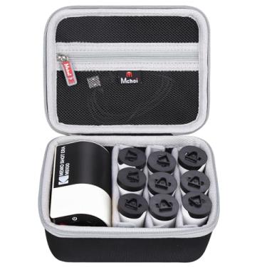 Imagem de Mchoi A capa rígida serve para KODAK Memo Shot ERA Kids Instant Digital Camera e pacote de impressora de etiquetas fotográficas, apenas capa (preto cinza)