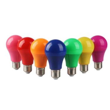Imagem de Lâmpada led COLORIDA E27 Bulbo A60 7w - aaatop, Rosa