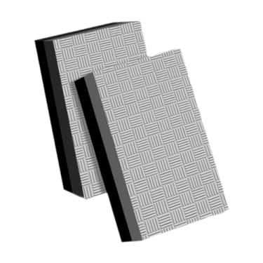 Imagem de UGPLM 2 peças de almofadas de queda para levantamento de peso, almofada silenciosa para levantamento terra, acessórios redutores de ruído, proteção, Preto Cinza 50x30x4cm