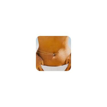 Imagem de HABIKIP Corrente de cintura banhada a ouro 14K para mulheres, banhado a ouro em camadas, zircônia cúbica, coração, pérola, cinto, sexy, biquíni, praia, contas, corrente, caixa de cobra, acessórios de