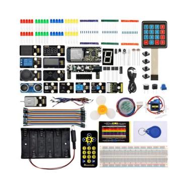 Imagem de Kit Básico De Aprendizado ESP32 Para Programação Arduino Python Compon