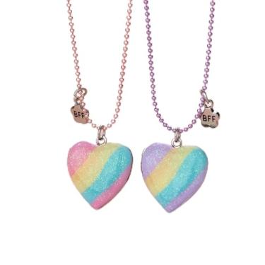 Imagem de Colar em forma de coração da amizade, joias, presentes, mulheres, aniversário, dia dos namorados, casal, moderno, moderno, estilo criativo, presentes de Natal, presentes de amizade para mulheres, dia