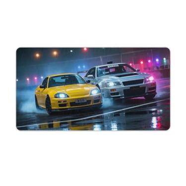 Imagem de HouLaiZhe S2000 R34 Drift JDM Sports Car Gaming Mouse Pads JDM Car Desk Pads Grandes Mousepads para Desktop Keyboard Computer Mat40X75cm