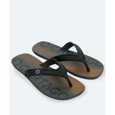 Imagem de Chinelo Masculino Atlanta Cartago Cinza-07065, Cinza, 42