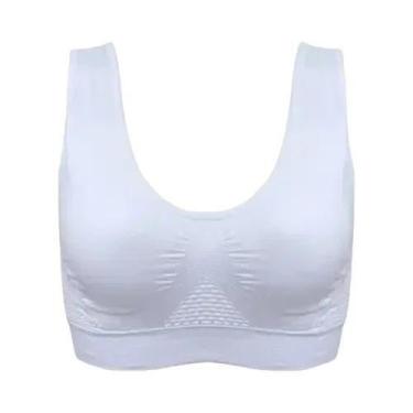 Imagem de Sutiã Esportivo Feminino Respirável Sem Costura Com Bojo Removível Par