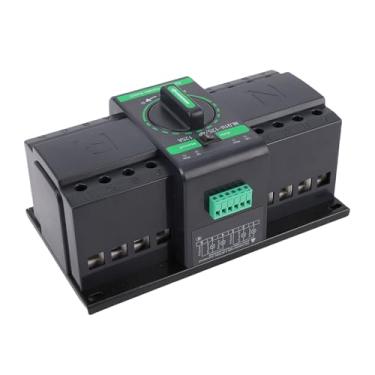 Imagem de FTVOGUE Interruptor de Transferência Automática de Energia Dupla 4P 125A Gerador de Comutação Manual Isolamento de Grau de PC ATS para Solar de Backup 2 Em 1 Circuito Elétrico
