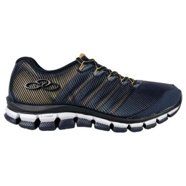 Imagem de Tenis Olympikus Dynamic Masculino Esportivo Original Cor:Marinho/Doura