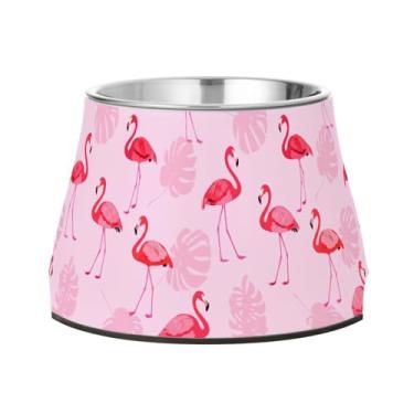 Imagem de STAYTOP Tigelas de aço inoxidável para cães e pássaros flamejantes, tigelas fofas para gatos, fofas e antiderrapantes para cães e gatos pequenos e médios