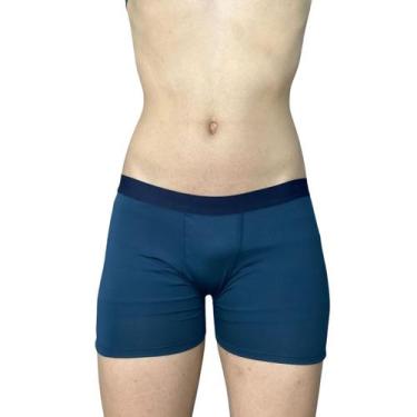 Imagem de Cueca Boxer Box Selene Cós Elástico Laterais Largas Coxas Grossas, Oni