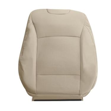 Imagem de Vroelos Capa de assento de couro perfurado superior do passageiro, capa de assento lateral do passageiro bege adequada para Subaru Outback 2015-2019