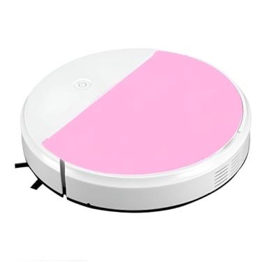 Imagem de Robô Aspirador Inteligente, 1800PA, Ultravioleta UV, 550ml, Bivolt, 60min Autonomia, Perfil Baixo 6.8cm, Branco e Rosa, com Acessórios de Limpeza