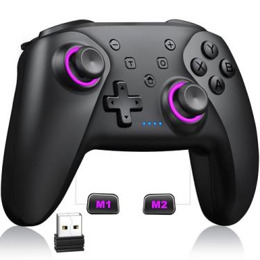 Imagem de NealGamefy Wireless PC Controller - Bluetooth Controller with Hall Effect Joysticks & Triggers - No Stick Drift, No Dead Zone, 1000mAh Battery, Controller for PC, Switch, iOS and Android