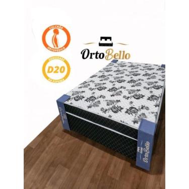 Imagem de Cama box casal conjugada colchão D20 188x138x54cm - ORTOBELLO