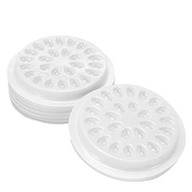 Imagem de 100 unidades de Prato Porta-Colas Cílios Falsos para Ferramentas Extensão Descártavel Uso em Salões Beleza e Iniciantes