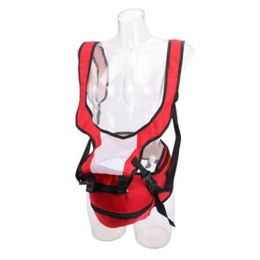 Imagem de Asixxsix Porta bebês, Porta bebês Ergonômico, Leve e Respirável Com Assento No Quadril e Forro de Malha 3D, Bolsos de Armazenamento Ajustáveis, para Recém nascidos até Crianças de 0 a 36 (Vermelha)