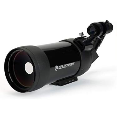 Imagem de Celestron Mira angular 52268 Mak 90 mm – mira Maksutov – Ótimo para visualização de longo alcance – ampliação de 39x com ocular de 32 mm – óptica multirevestida – blindada de borracha