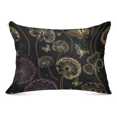 Imagem de Fronhas decorativas grandes pretas com zíper longo padrão king queen size fronha fofa para cama de sofá de casa, tamanho corporal, 53 cm x 137 cm